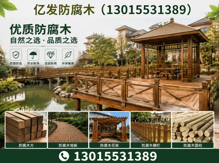登封市防腐木工程展示图