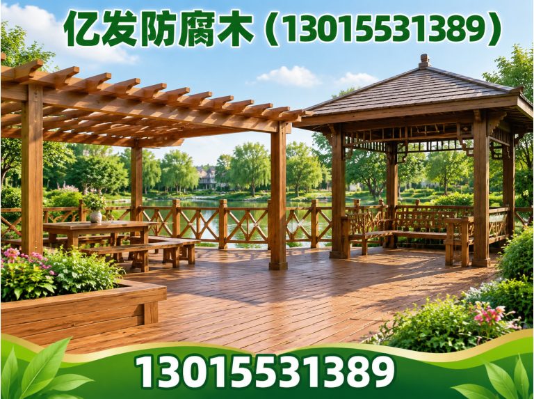登封市亿发防腐木展示图